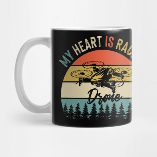 Vintage Retro Drone Racing Racer League Mug